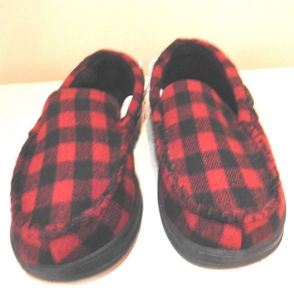 mens buffalo plaid slippers